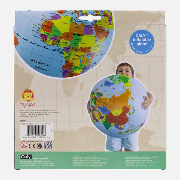 Tiger Tribe / World Globe (50cm) - Countries & Cities