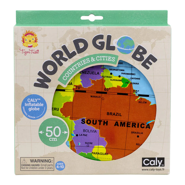 Tiger Tribe / World Globe (50cm) - Countries & Cities