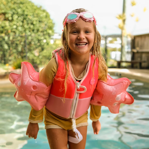 Sunnylife / Swim Vest (2-3yrs) - Melody the Mermaid (Neon Strawberry)