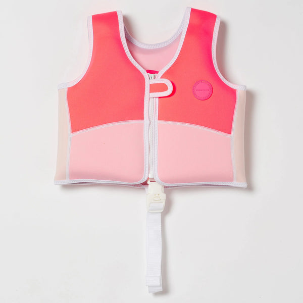 Sunnylife / Swim Vest (2-3yrs) - Melody the Mermaid (Neon Strawberry)