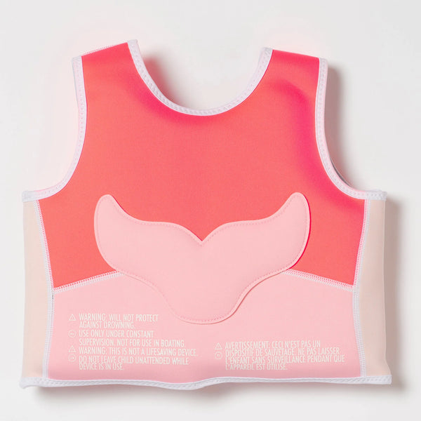 Sunnylife / Swim Vest (2-3yrs) - Melody the Mermaid (Neon Strawberry)