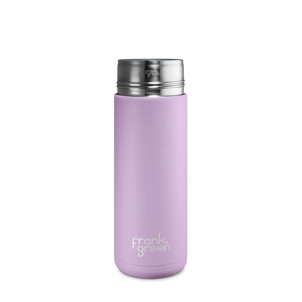 Frank Green / Stainless Steel Ceramic Reusable Bottle w/ Straw Lid (20oz) - Lilac Haze