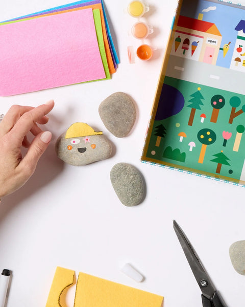 Journey Of Something / Rock Painting Kit - Cool Faces