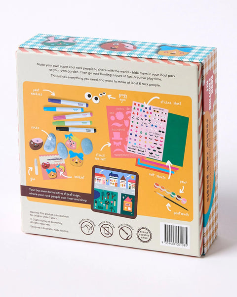 Journey Of Something / Rock Painting Kit - Cool Faces