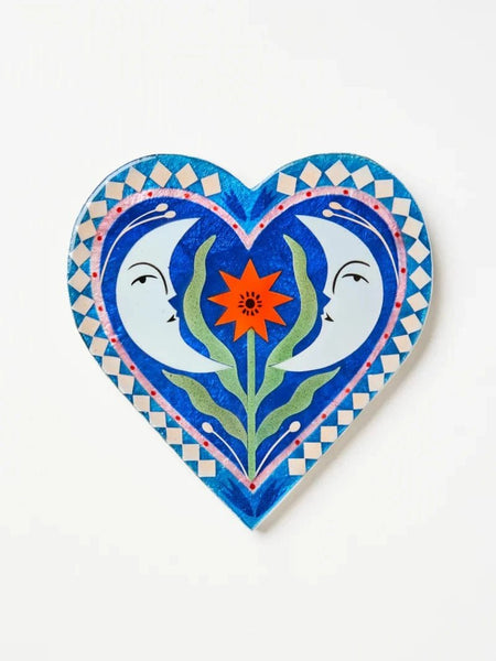 Jones & Co / Fable Tile - Blue Moon Heart