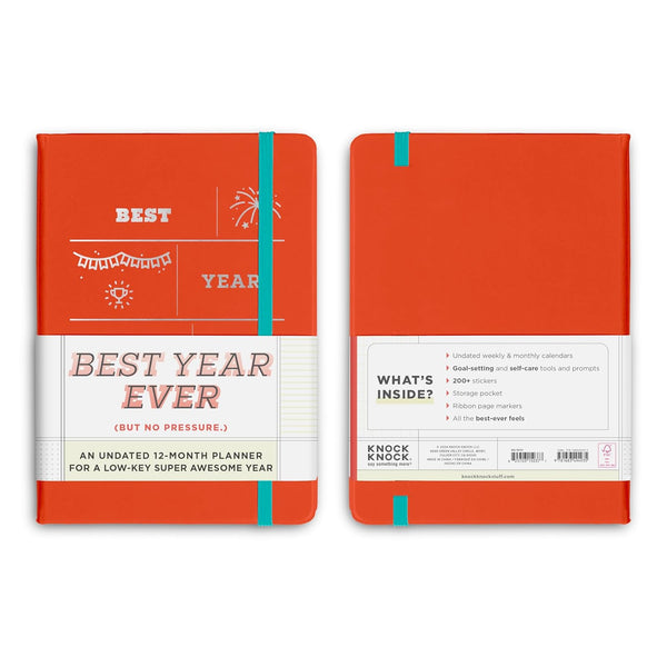 Knock Knock / Undated 12 Month Planner (Large) - Best Year Ever