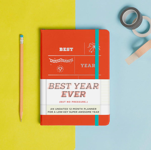 Knock Knock / Undated 12 Month Planner (Large) - Best Year Ever