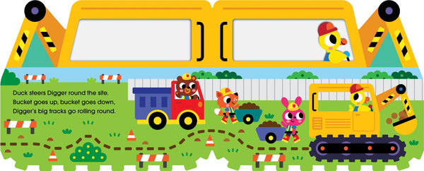 Mini Me Shaped Board Book: Digger's Busy Day - Conor Rawson