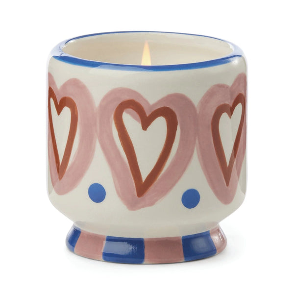 Paddywax / A Dopo 'Hearts' Ceramic Candle (8oz) - Rosewood Vanilla