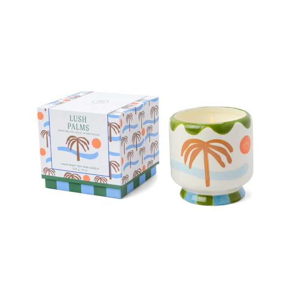 Paddywax / A Dopo 'Palm Tree' Ceramic Candle (8oz) - Lush Palms