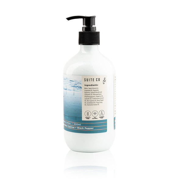 Suite Co Bondi / Hand & Body Lotion - Australian Blue Cypress + Black Pepper