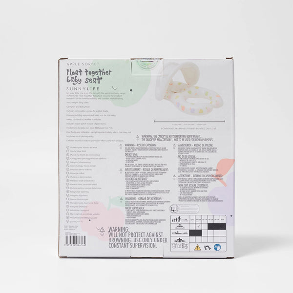 Sunnylife / Float Together Baby Seat - Apple Sorbet Multi