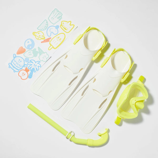 Sunnylife / Kids Snorkel Set (Medium) - The Sea Kids Yellow
