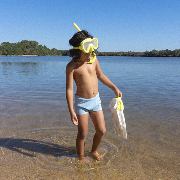 Sunnylife / Kids Snorkel Set (Medium) - The Sea Kids Yellow