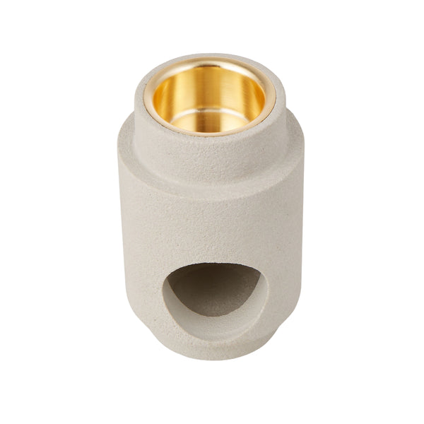 Amalfi / Sandblasted Sandstone Oil Burner - White