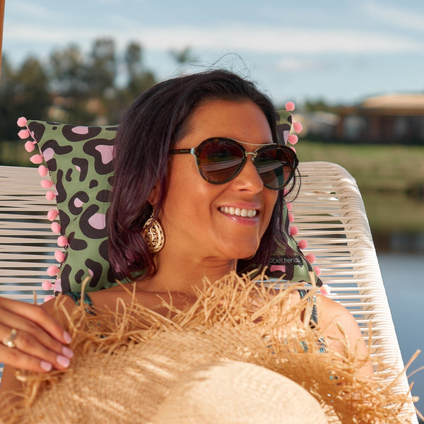 Annabel Trends / Inflatable Beach Pillow - Ocelot Pink