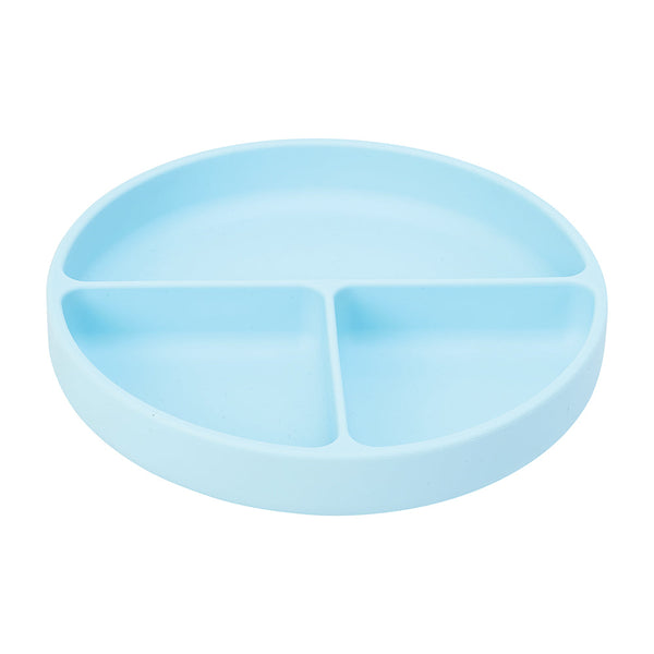 Annabel Trends / Silicone Suction Divided Plate - Iced Blue