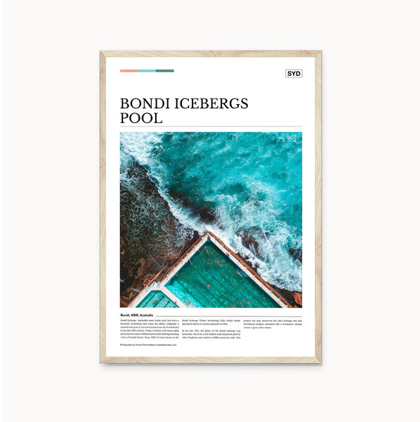 Australia Unseen / Editorial Poster - Bondi Icebergs Pool