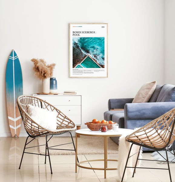 Australia Unseen / Editorial Poster - Bondi Icebergs Pool