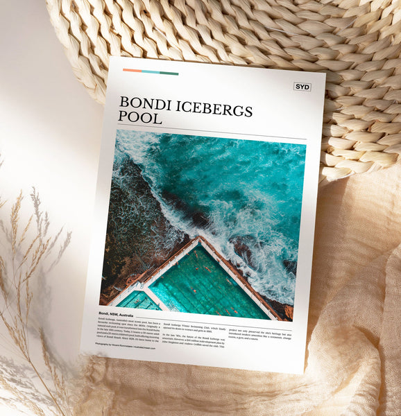 Australia Unseen / Editorial Poster - Bondi Icebergs Pool