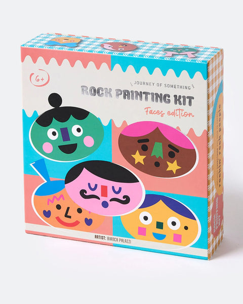 Journey Of Something / Rock Painting Kit - Cool Faces