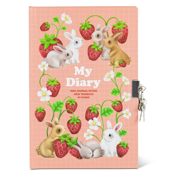 Tiger Tribe / Lockable Diary - Berry Bunny