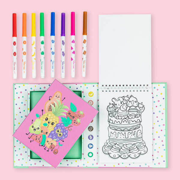Tiger Tribe / Scented Colouring Set - Fruity Cutie