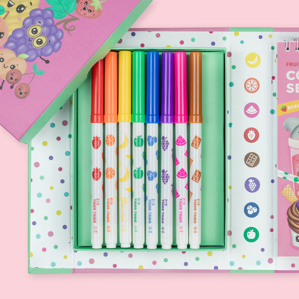 Tiger Tribe / Scented Colouring Set - Fruity Cutie