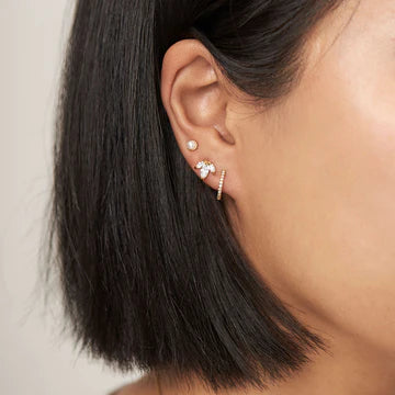 Midsummer Star / Trinity Sparkle Studs - Gold