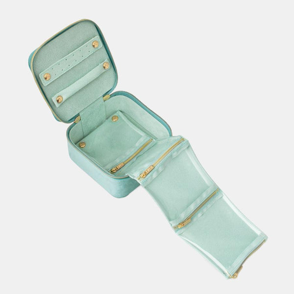 Tonic / Luxe Velvet Jewellery Cube - Seafoam