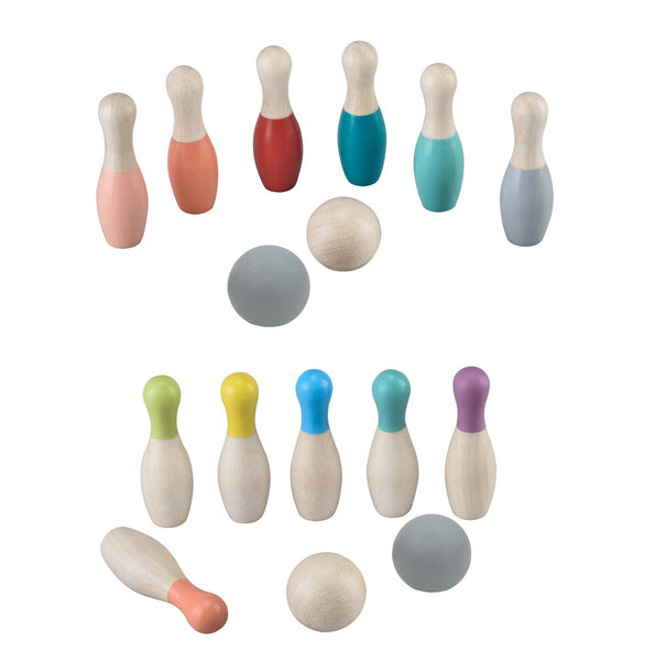 Kaper Kidz / Rainbow Wooden Bowling Set