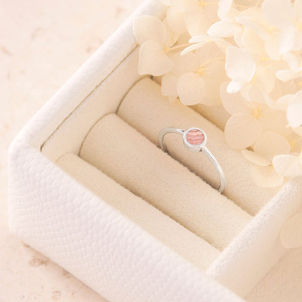 Midsummer Star / Elixir Rhodochrosite Ring - Silver