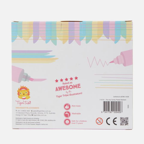 Tiger Tribe / Two-Tip Candy Pastel Markers