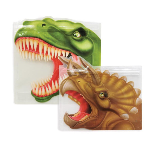 IS / Reusable Zip Bags - Dinosaurs (Set 8)