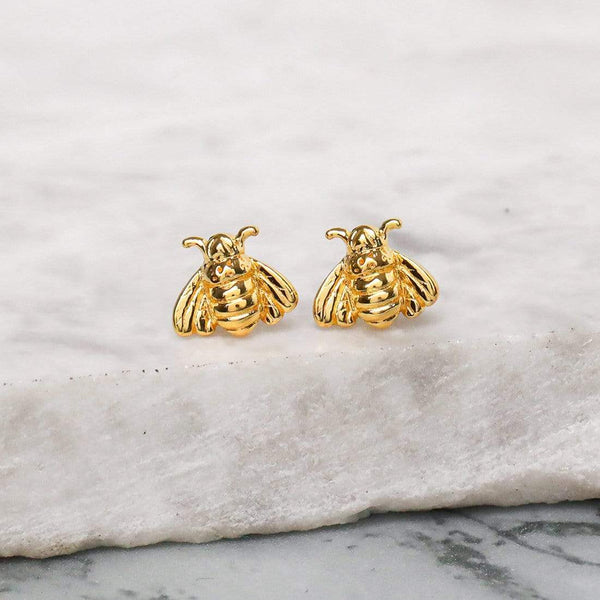 Midsummer Star / Pollination Bee Studs - Gold