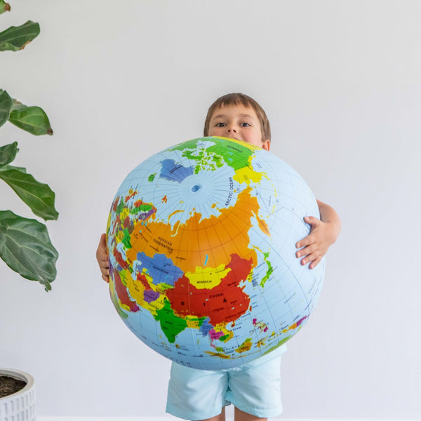 Tiger Tribe / World Globe (50cm) - Countries & Cities