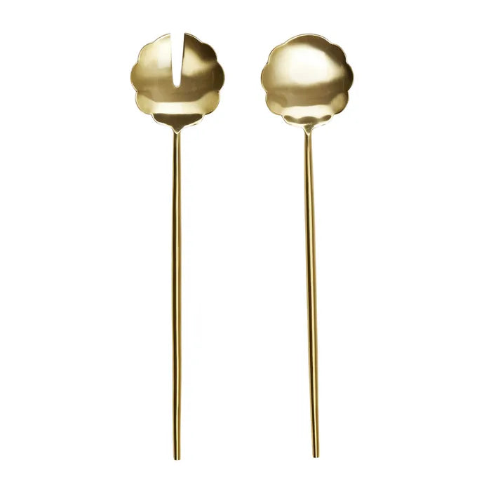 Coast To Coast / Dulce Salad Servers (Set 2) - Gold