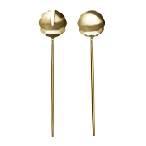 Coast To Coast / Dulce Salad Servers (Set 2) - Gold