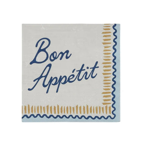 Coast To Coast / Napkins (20pk) - Bon Appetit Blue