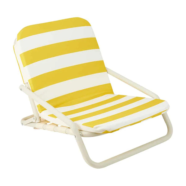 Annabel Trends / Deluxe Beach Chair - Yellow Stripe