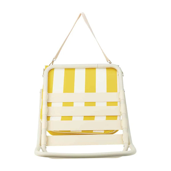 Annabel Trends / Deluxe Beach Chair - Yellow Stripe