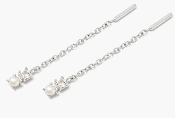 Kirstin Ash / Pearl Topaz Threader - Sterling Silver