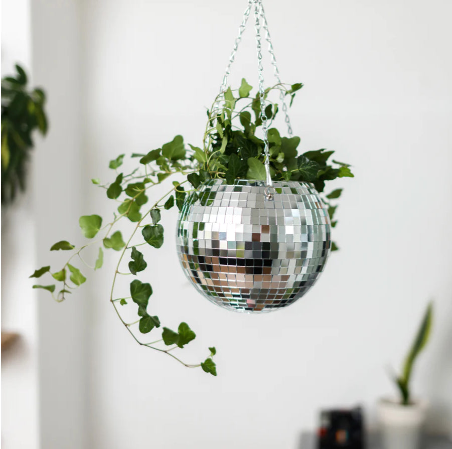 Bubblegum Stuff / Disco Ball Hanging Planter