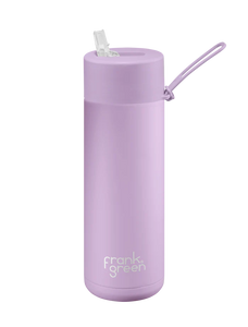 Frank Green / Stainless Steel Ceramic Reusable Bottle w/ Straw Lid (20oz) - Lilac Haze