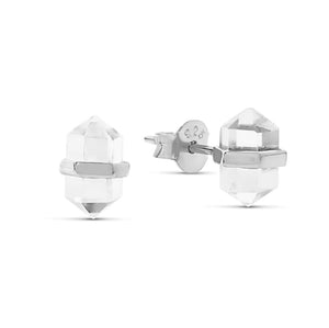 Midsummer Star / Empress Crystal Studs - Silver