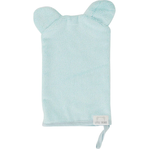 Annabel Trends / Little Trends Bear Ears Wash Mitt - Ice Blue