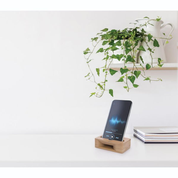 IS / Bamboo Phone Holder & Amplifier