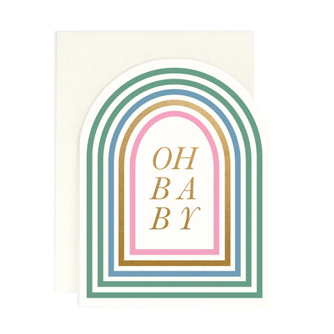 Amy Heitman / Greeting Card - Arched Oh Baby