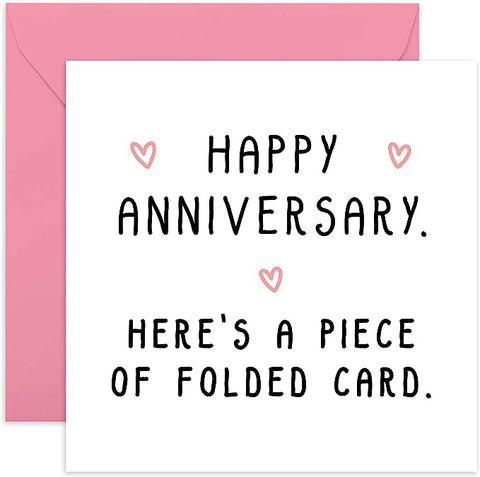 Central 23 / Greeting Card - Happy Anniversary (Piece of Folded Card)