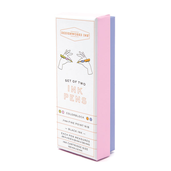 Designworks Ink / Colour Block Pens (Set 2) - Lilac & Cornflower